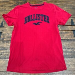 Hollister Vibrant Red Tee with Logo